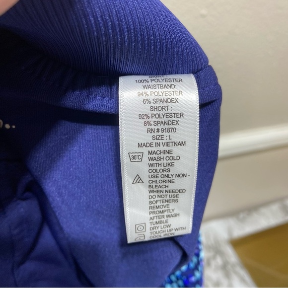 Cypress Club Blue Geometric Golf Skort Size Large - Picture 9 of 10